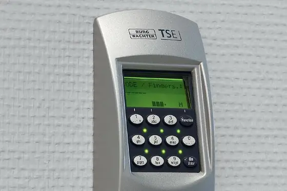 Fingerabdruckscanner an der Haustür