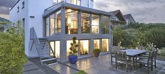 Wintergarten an einem Wohnhaus in Pulheim