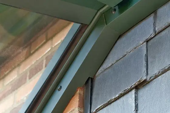 Sitzgruppe unter der Terrassenüberdachung
